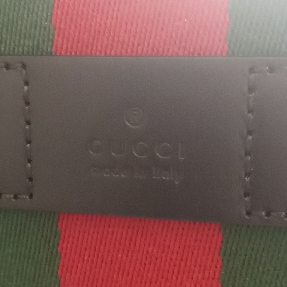 NEW Gucci Black Web Stripe Ophidia Canvas Travel Tote Shoulder Bag - Picture 2 of 3